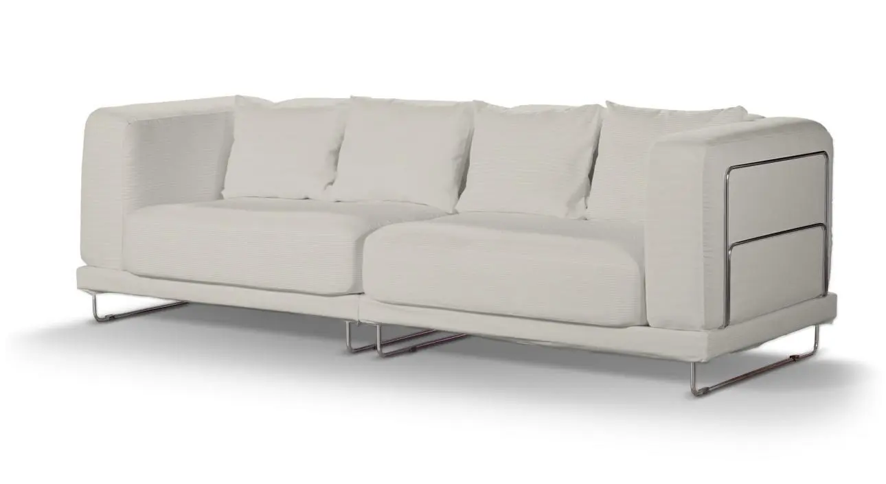 Dekoria Potah na pohovku IKEA Tylösand 3-místná nerozkládací, stříbrošedá, pohovka Tylösand 3-místná nerozkládací, Cotton Panama, 702-45