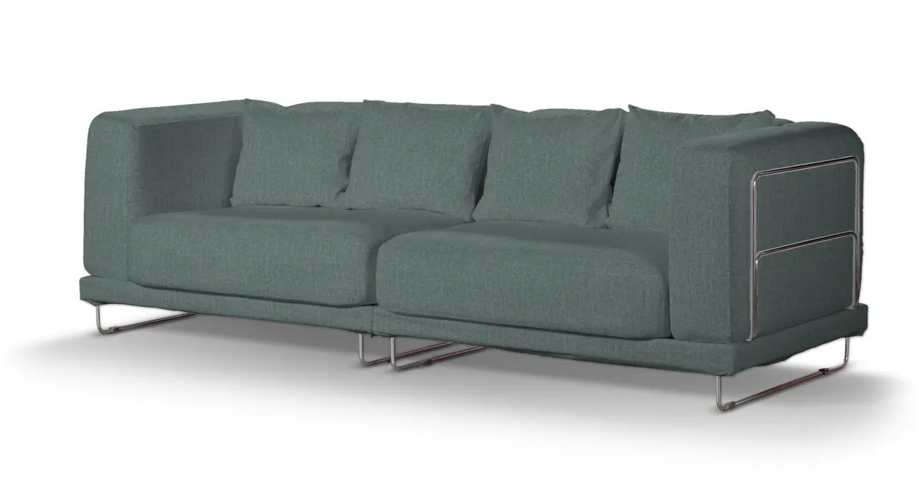 Dekoria Potah na pohovku IKEA Tylösand 3-místná nerozkládací, šedomodrý šenil, pohovka Tylösand 3-místná nerozkládací, City, 704-85
