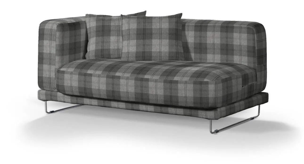 Dekoria Potah na pohovku IKEA Tylösand 2-místná nerozkládací, šedo-grafitová kostka, Potah na pohovku Tylösand 2-místná nerozkládací, Edinburgh, 115-75