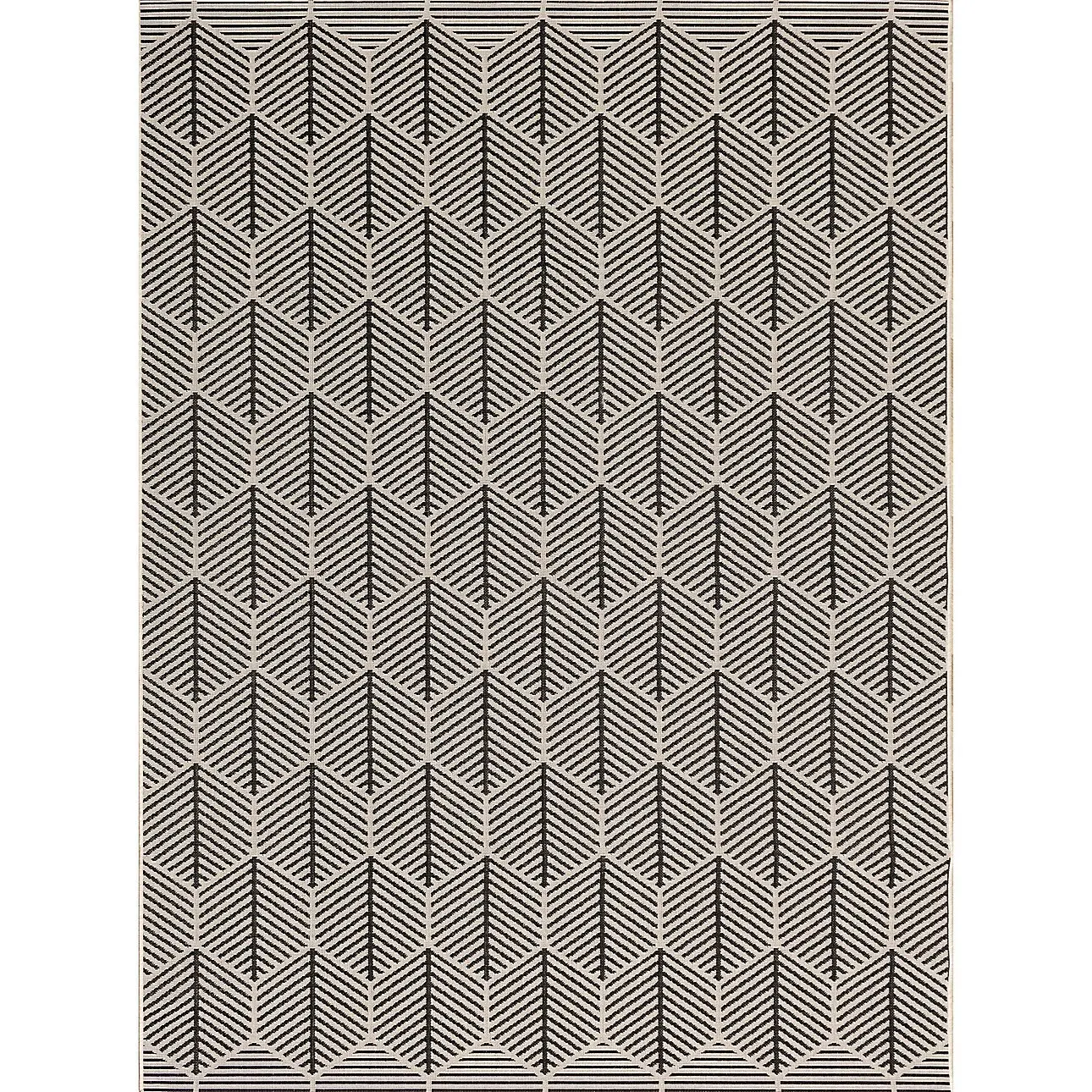 Dekoria Koberec Cottage black/beige 200x290cm, 200 x 290 cm
