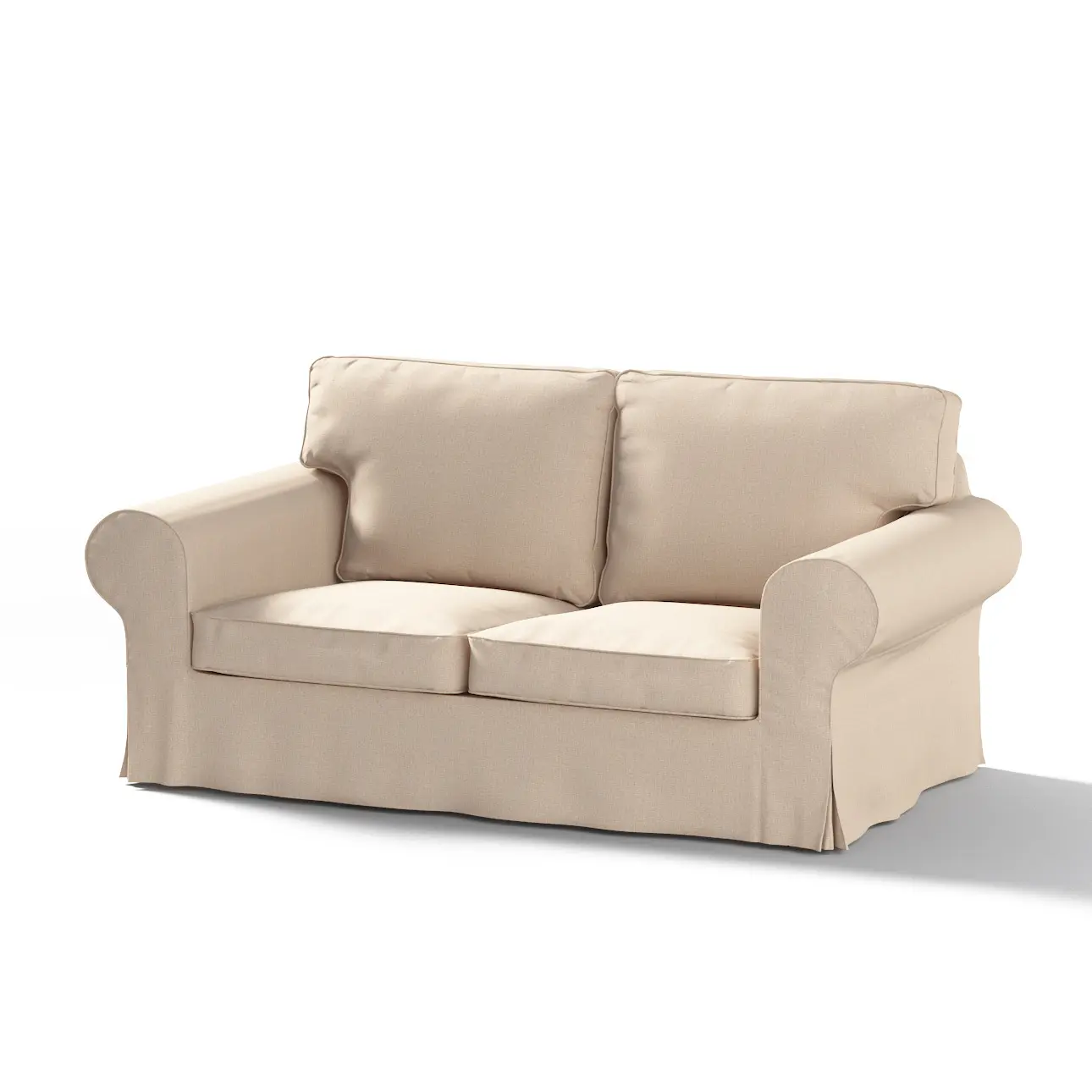Dekoria Potah na pohovku IKEA Ektorp 2-místná rozkládací  NOVÝ MODEL 2012, světle béžová, Ektorp 2-m rozkl. od 2012, Edinburgh, 115-78