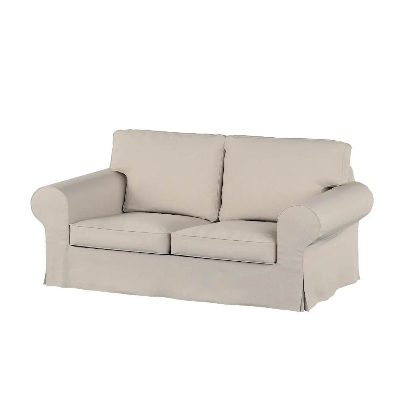 Dekoria Potah na pohovku IKEA Ektorp 2-místná rozkládací  NOVÝ MODEL 2012, šedá, Ektorp 2-m rozkl. od 2012, Living Basic, 162-42