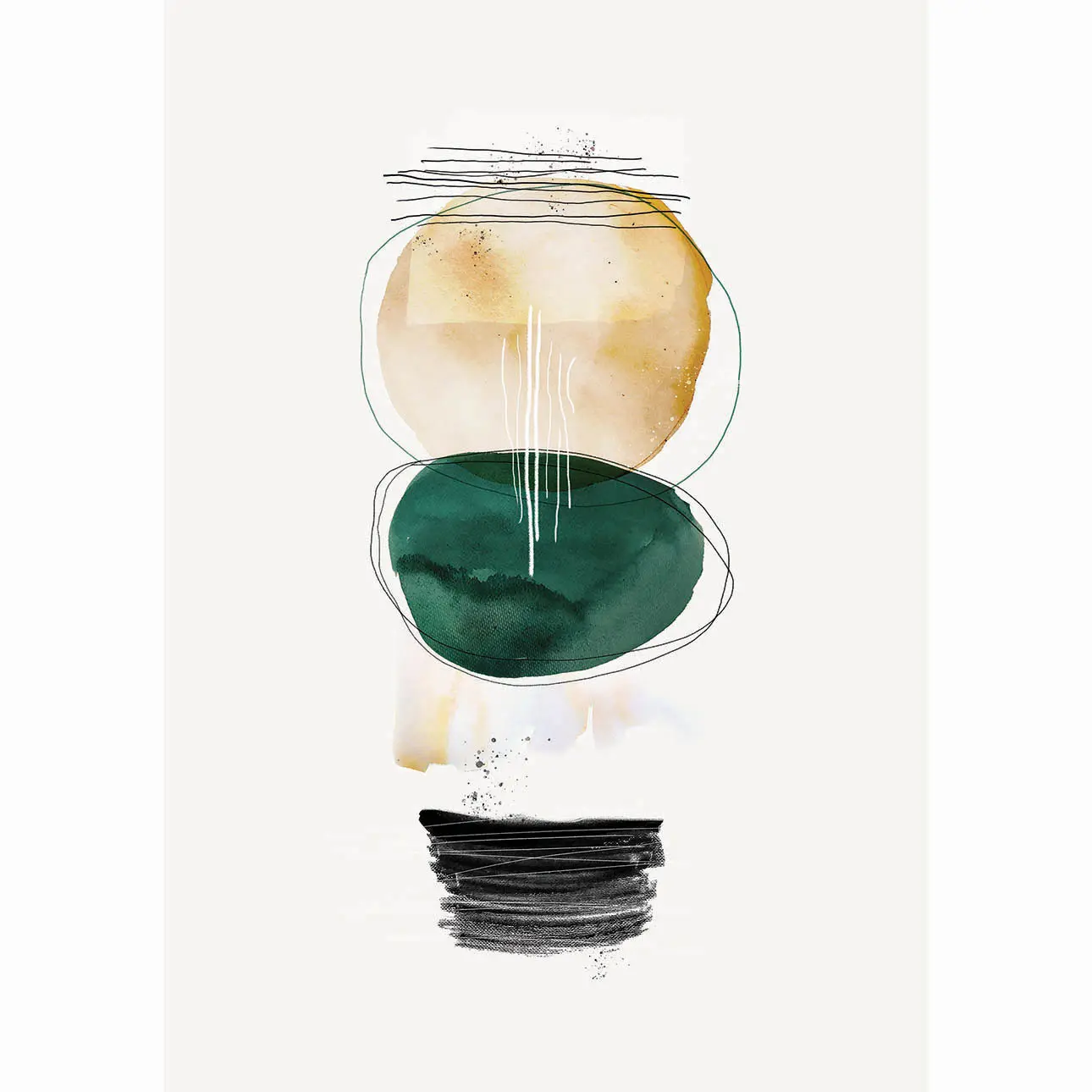 Dekoria Obraz na plátně Harmony II, 50 x 70 cm