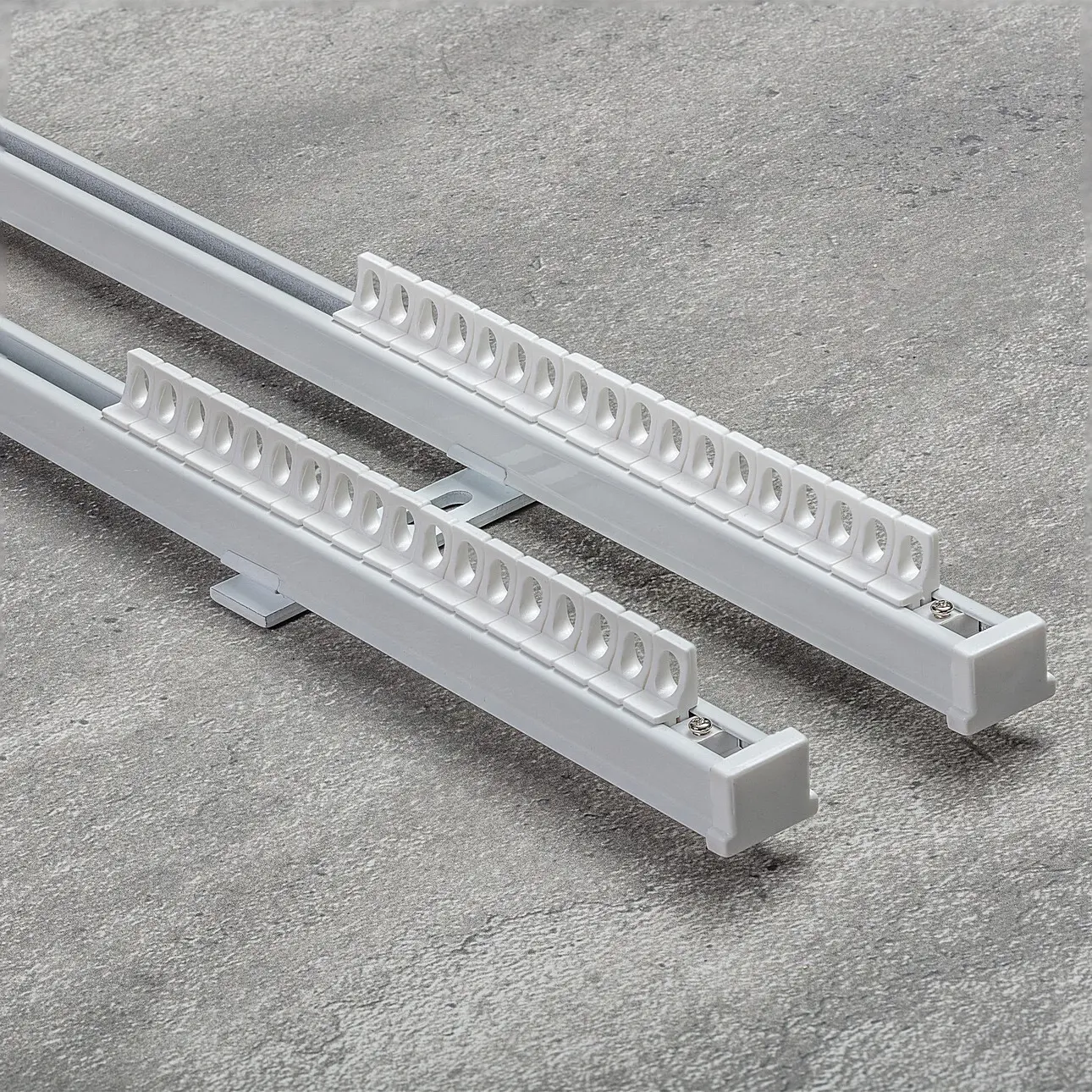 Dekoria Sada - dvojitá stropní hliníková kolejnice TS 150 cm, 150 cm
