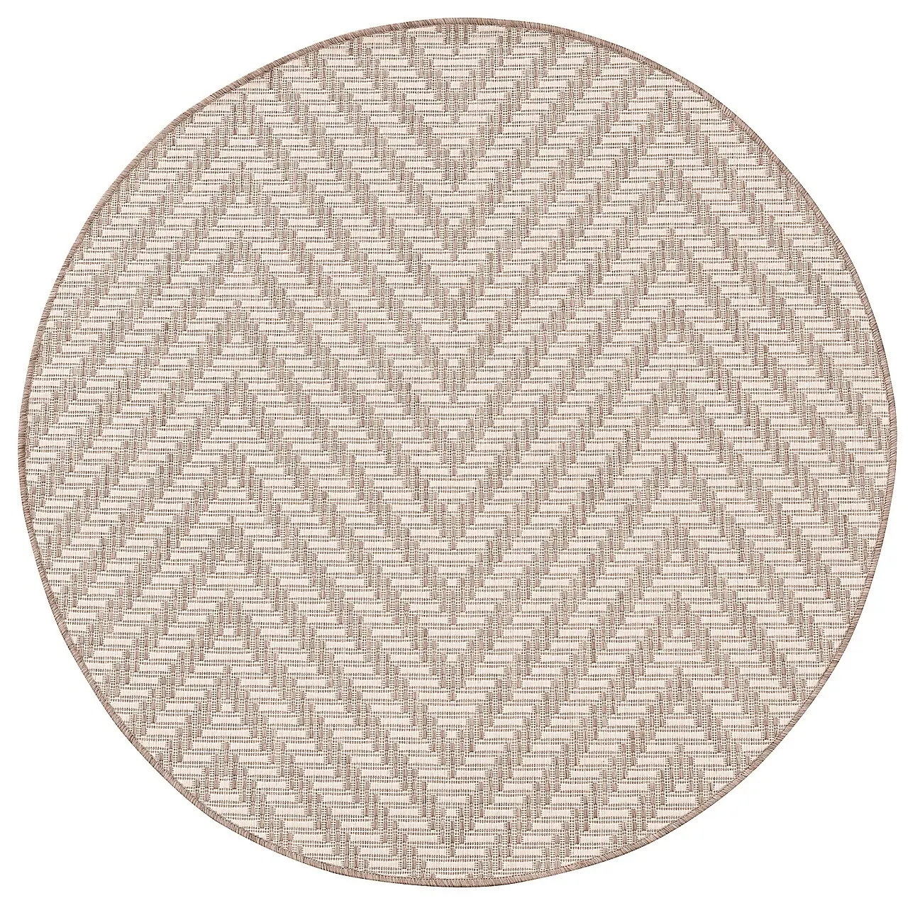 Dekoria Koberec Lineo beige 120cm, ⌀120 cm