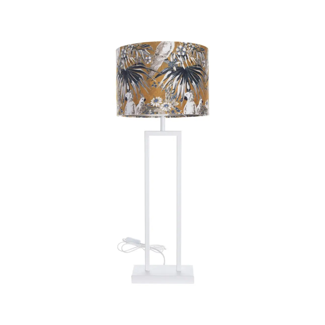 Dekoria Stolní lampa White Parot 78cm, 30 x 78 cm