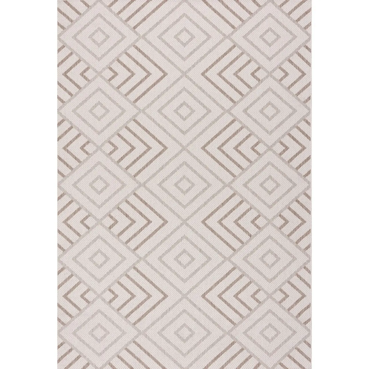 Dekoria Lineo Geometrický koberec z vlny a hedvábí 200x290cm, 200 x 290 cm