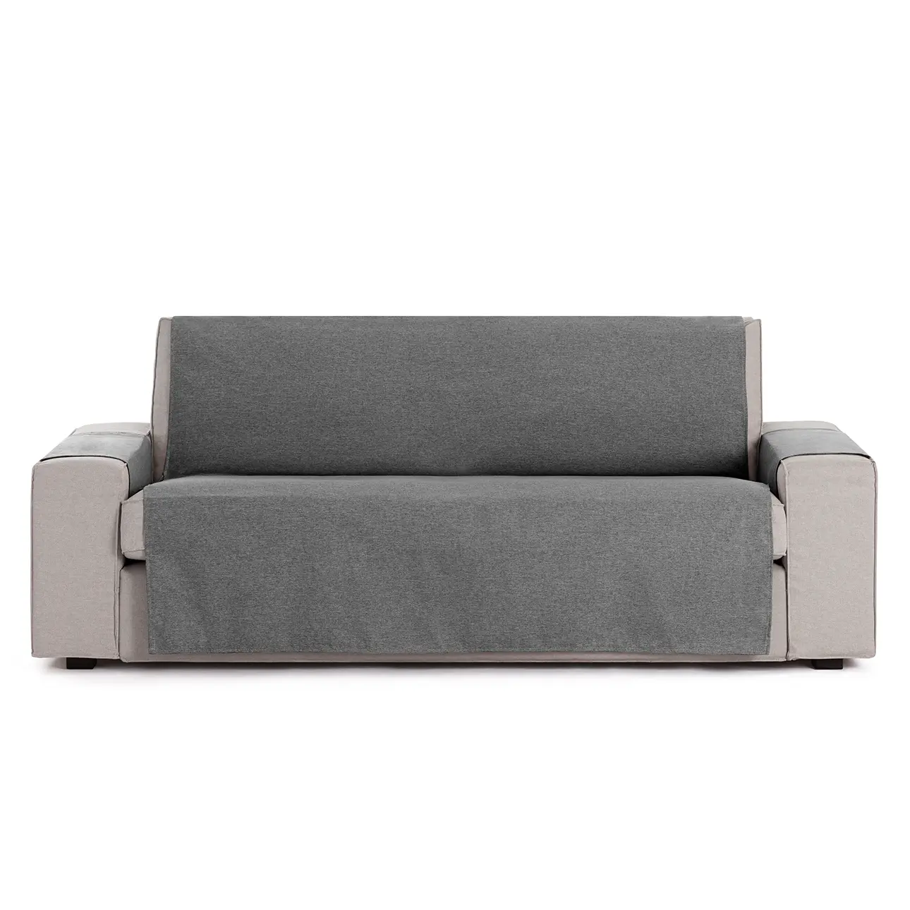 Dekoria Potah na dvoumístnou pohovku Universal grey, 115 x 80 x 220 cm