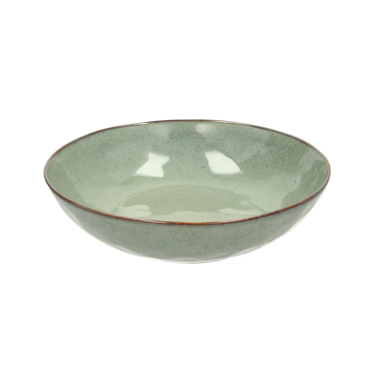 Dekoria Hluboký talíř Gelato ⌀21cm green, 21 x 5,5 cm