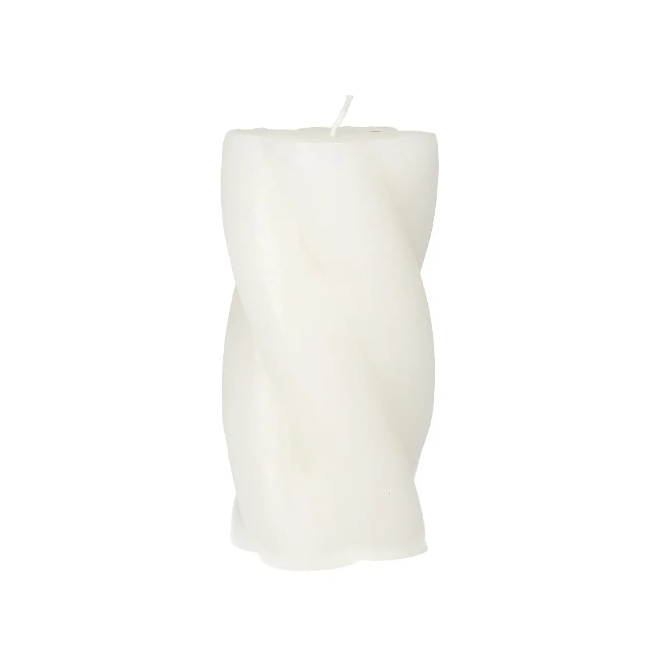Dekoria Svíčka Camila 14cm white, 7 x 14 cm