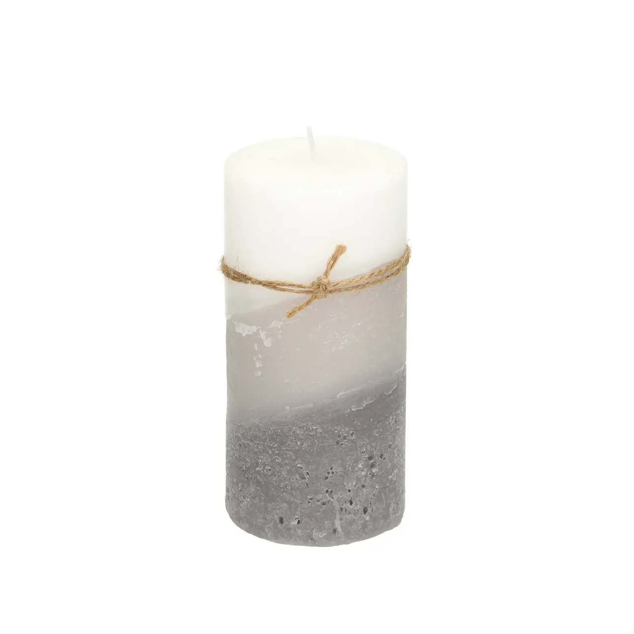 Dekoria Svíčka Lucia 14cm marble grey, 7 x 14 cm