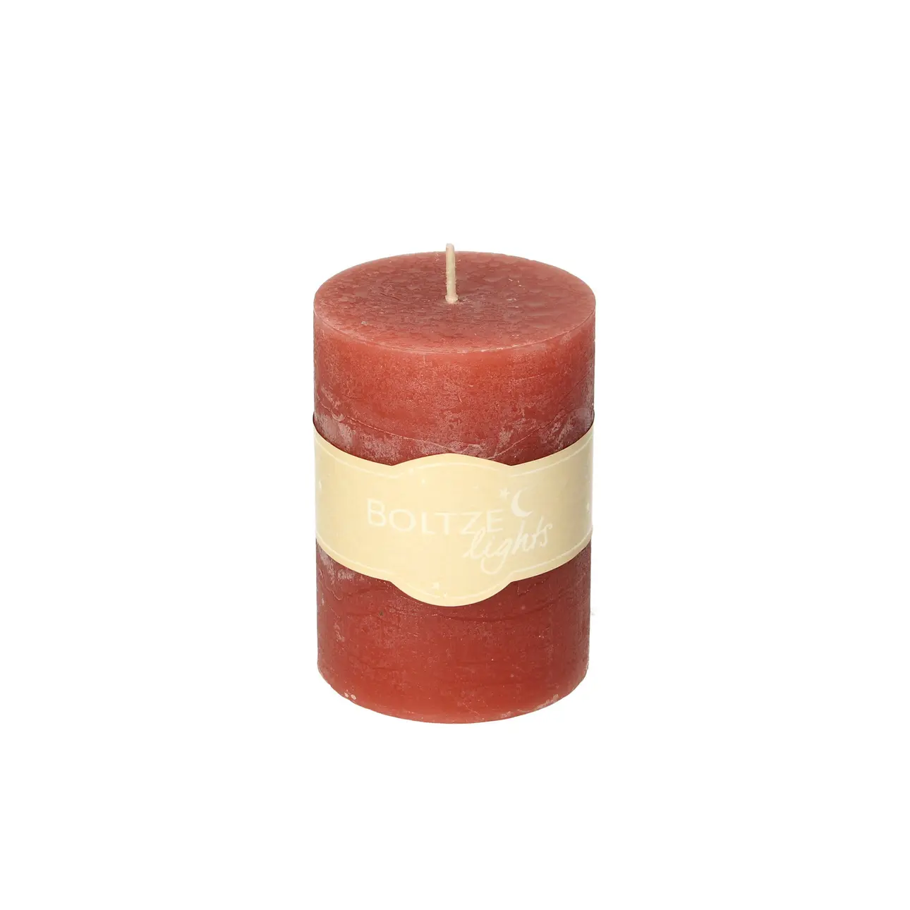 Dekoria Svíčka Lea 10cm red orange, 7 x 10 cm