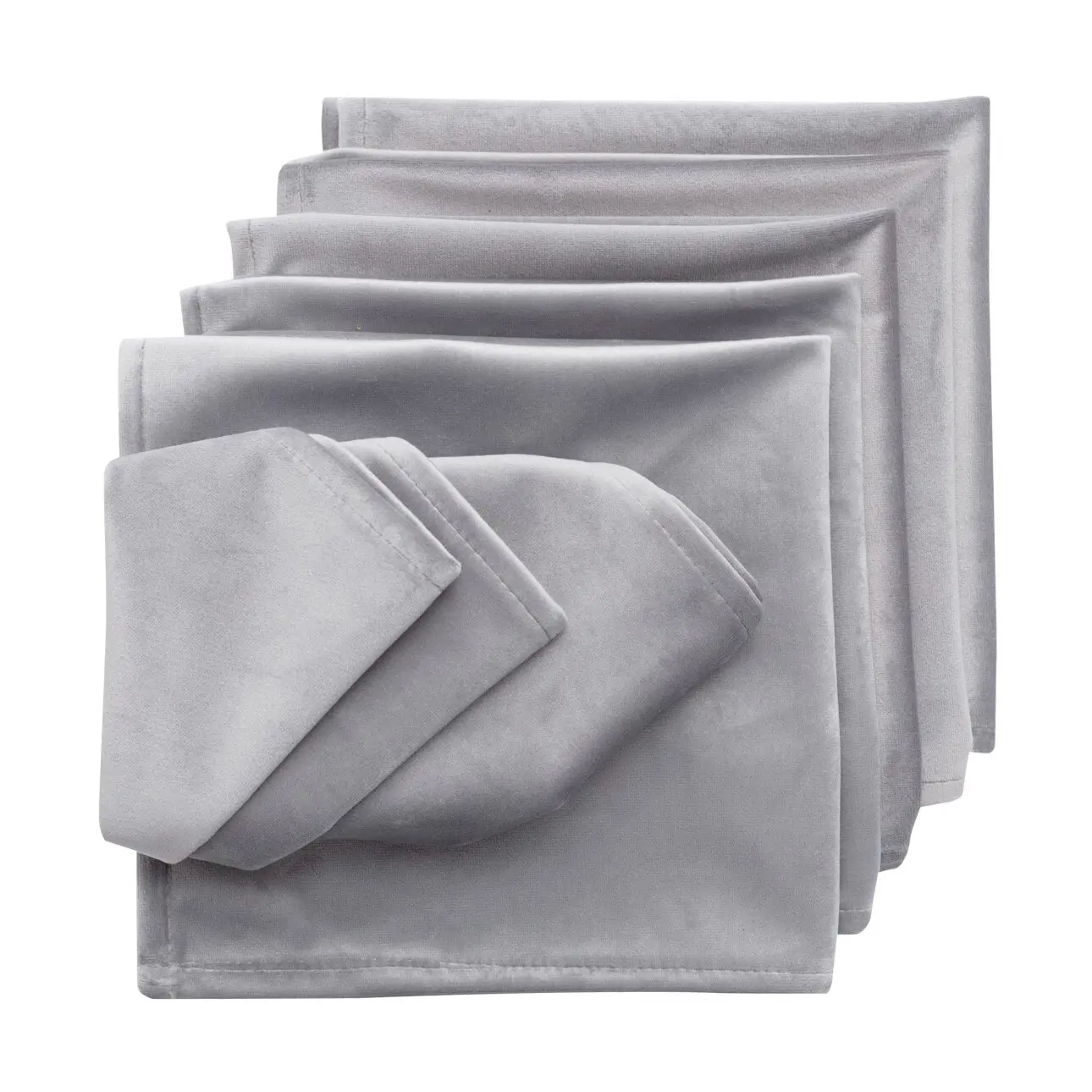 Dekoria Sada ubrousků 6 ks 42x42cm Velvet 704-11, 42x42