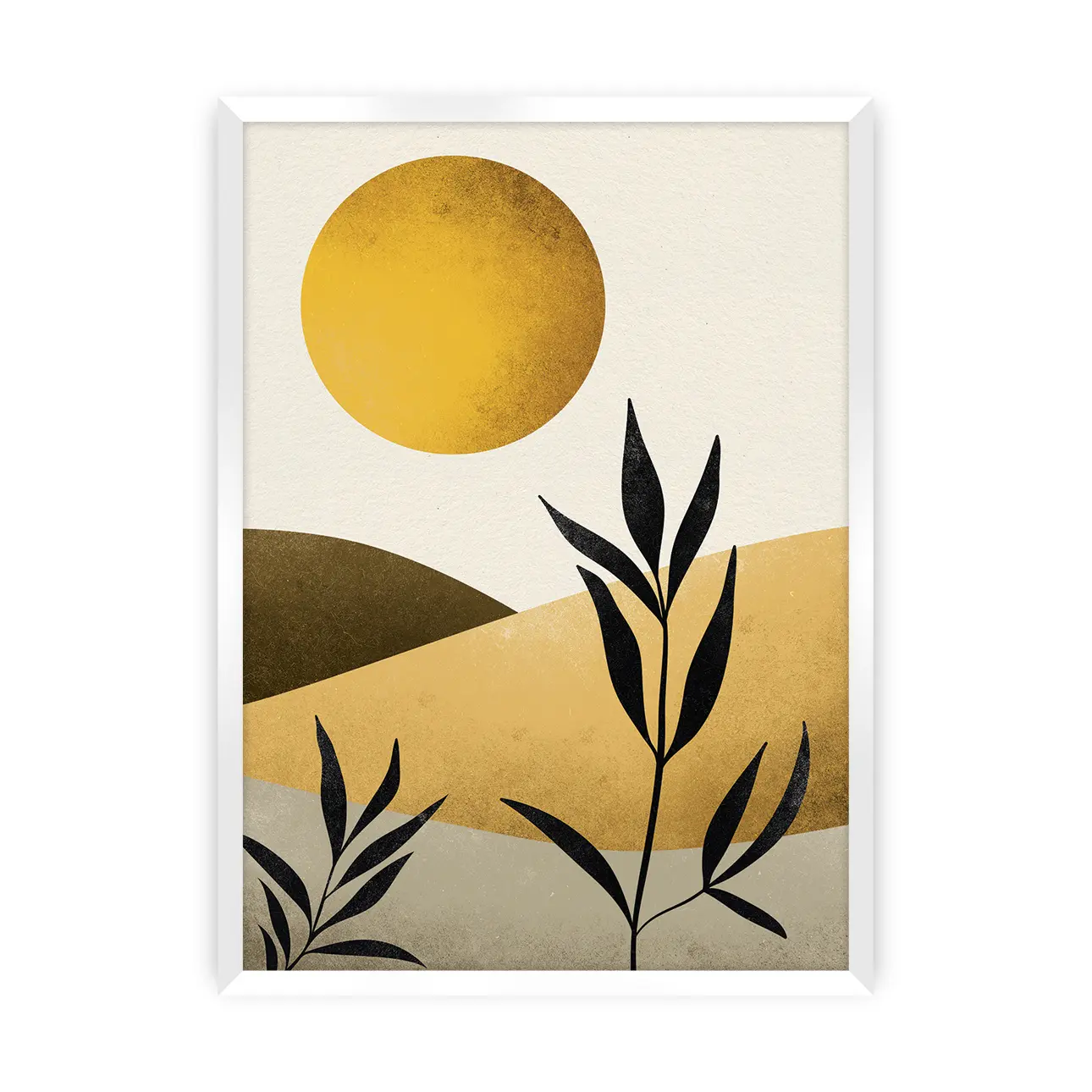 Dekoria Plakát Sand Desert, 30 x 40 cm, Ramka: Biała