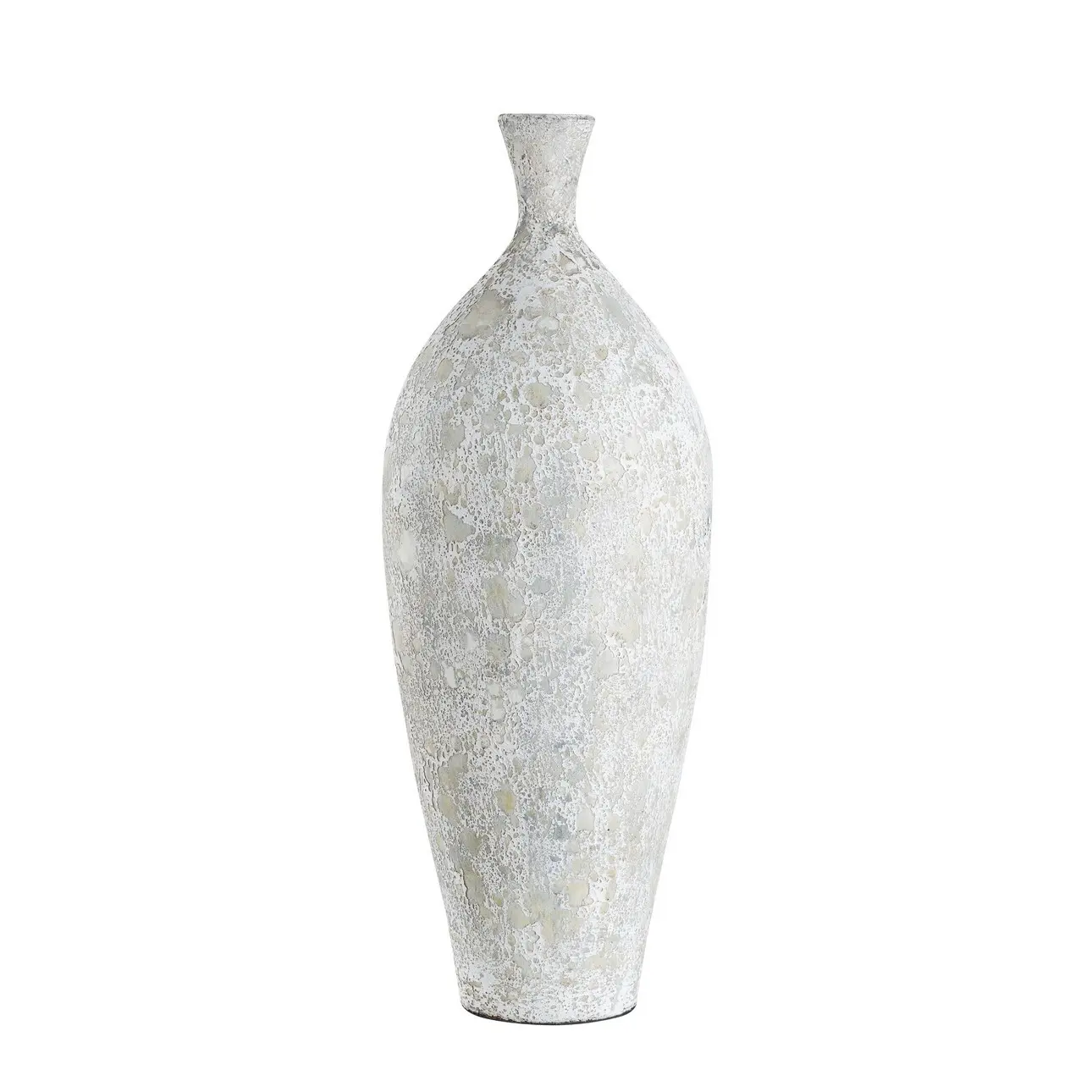 Dekoria Váza Dafni 30x79cm white grey, 30 x 79 cm