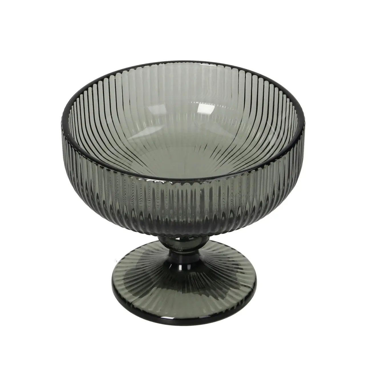 Dekoria Pohár Ribbet 200ml dark grey, 12 x 12 x 10 cm