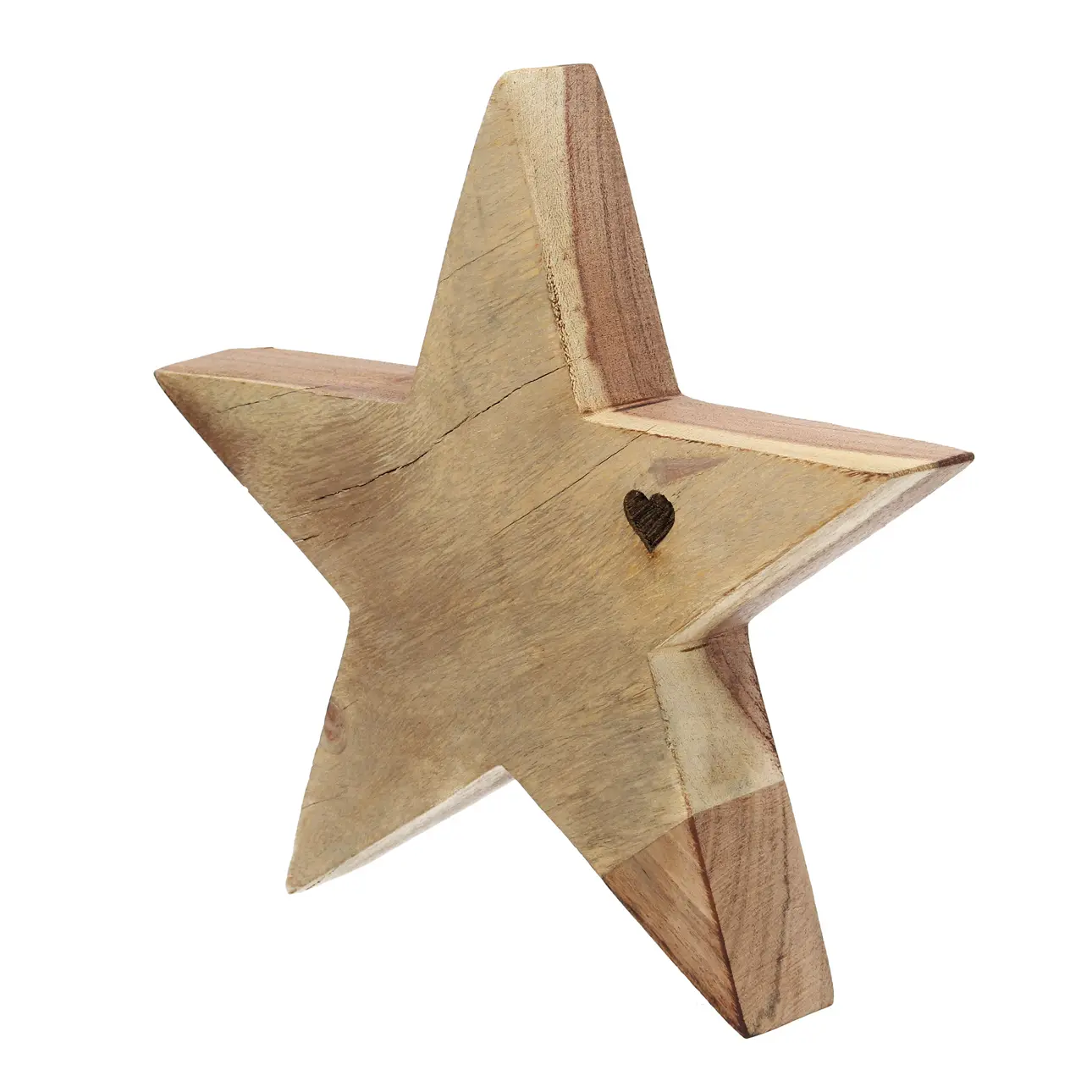 Dekoria Dekorace Wooden Star II 20x4x20 cm, 20x4x20 cm