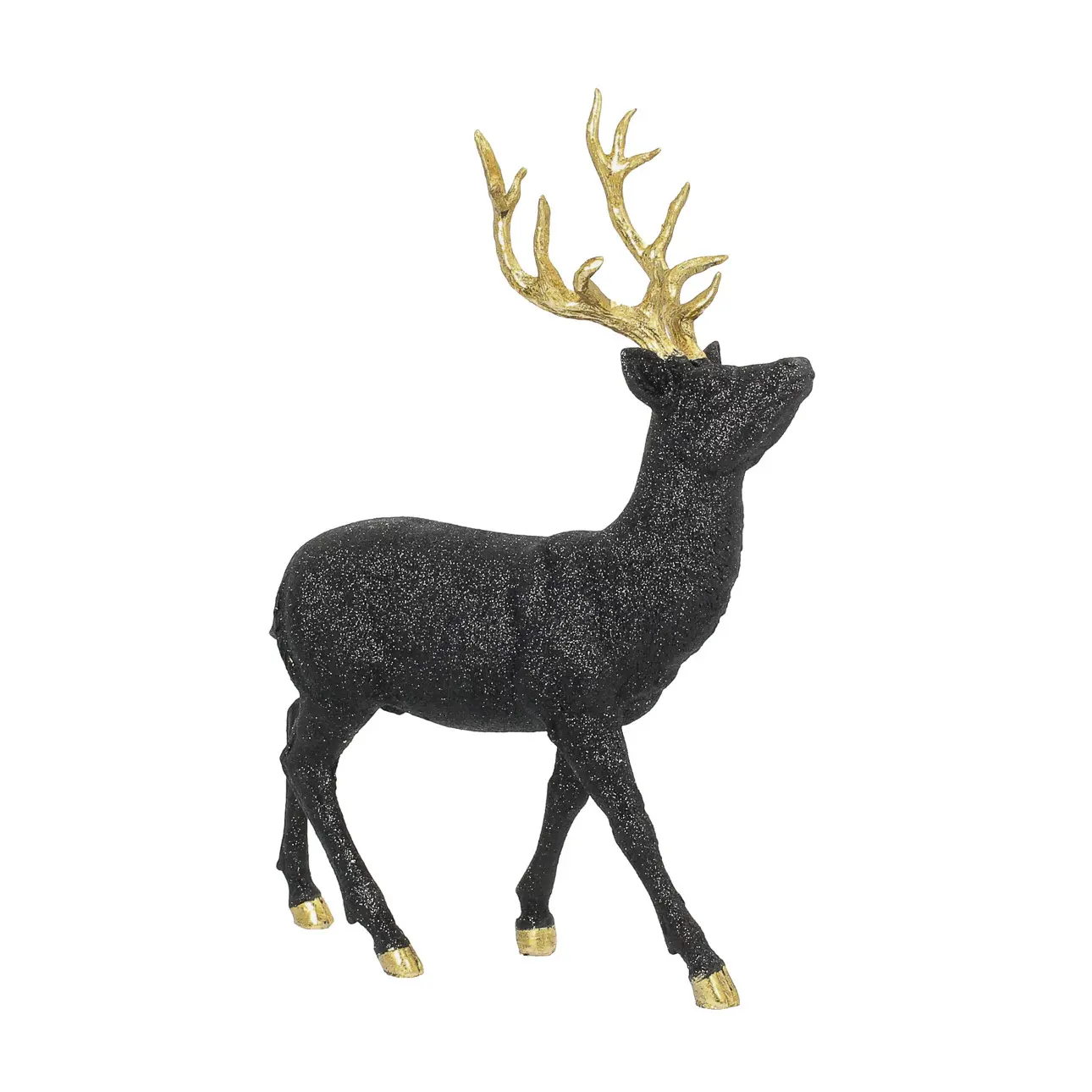 Dekoria Dekorace Deer 32x12x40 cm black, 32x12x40 cm