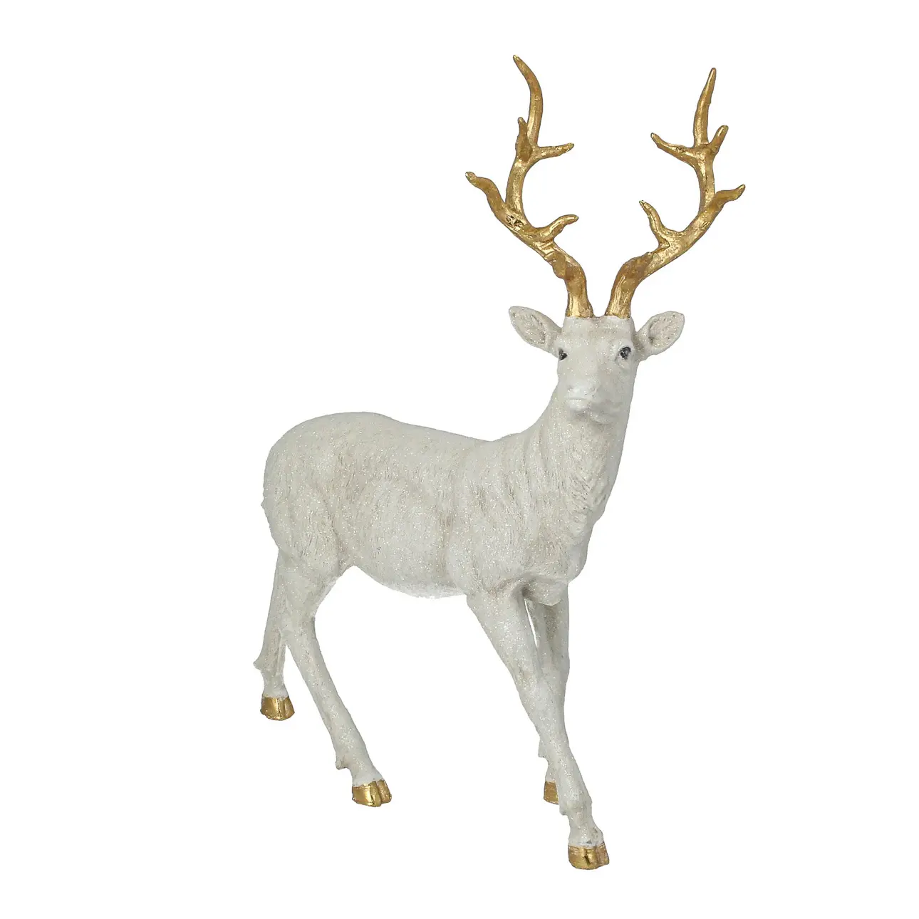 Dekoria Dekorace Deer 40x12x45 cm white, 40x12x45 cm