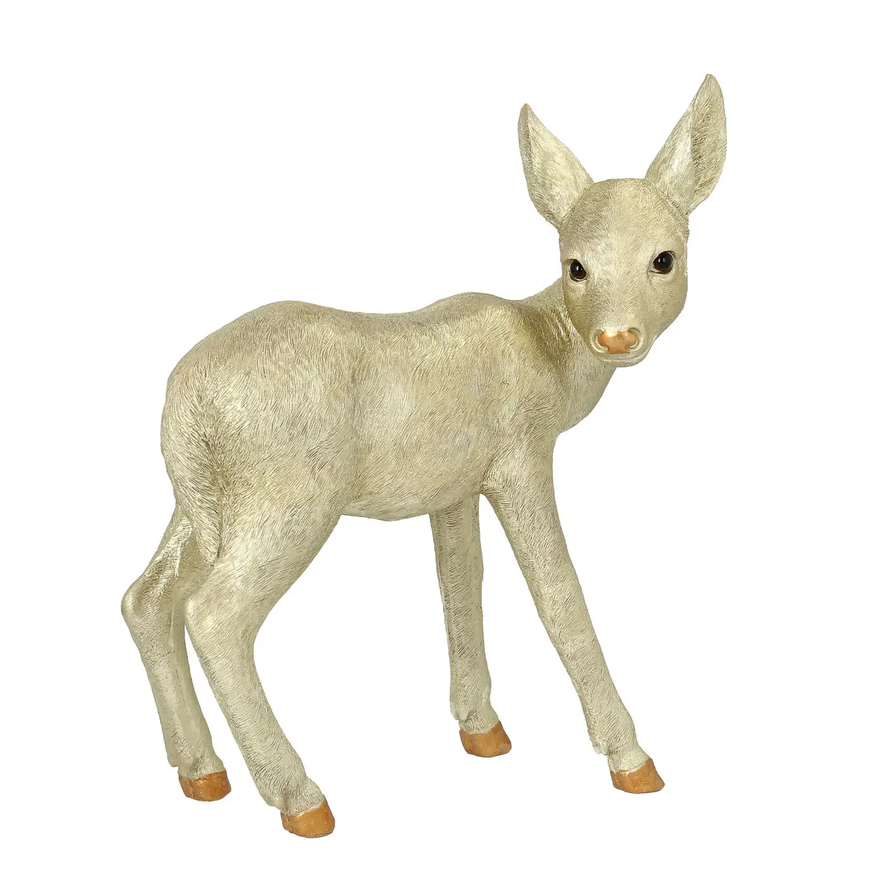 Dekoria Figurka Golden Fawn 30x16x37 cm, 30x16x37 cm