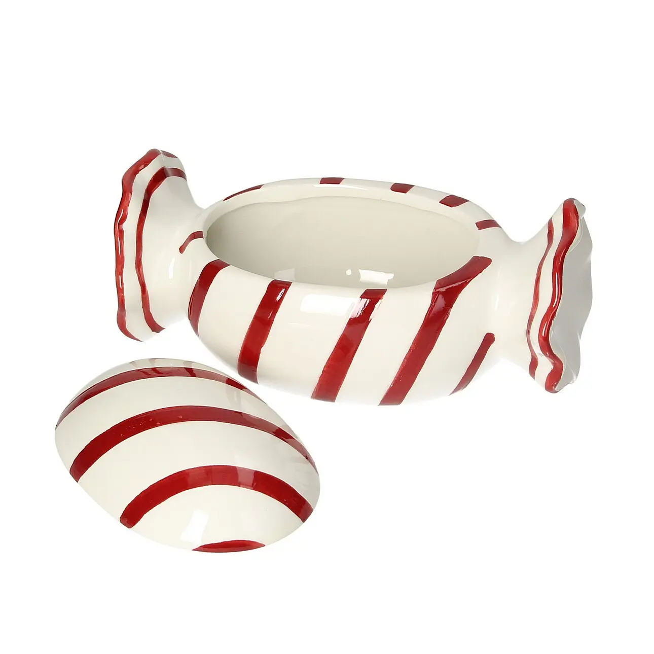 Dekoria Nádoba Swirly red, 21x11x10 cm