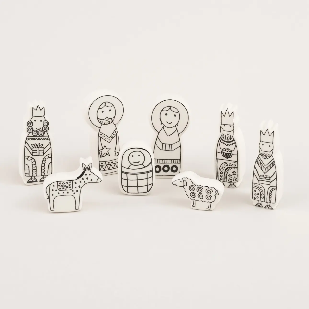 Dekoria Figurky pro betlém, 3x2x8 cm