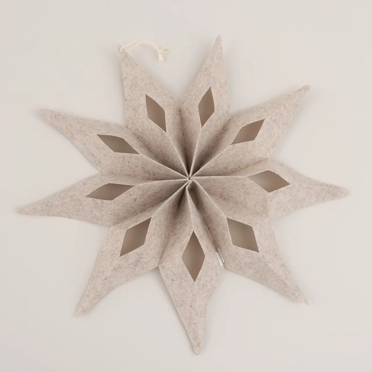 Dekoria Vánoční ozdoba Nivalis I beige 50 cm, 50x5 cm