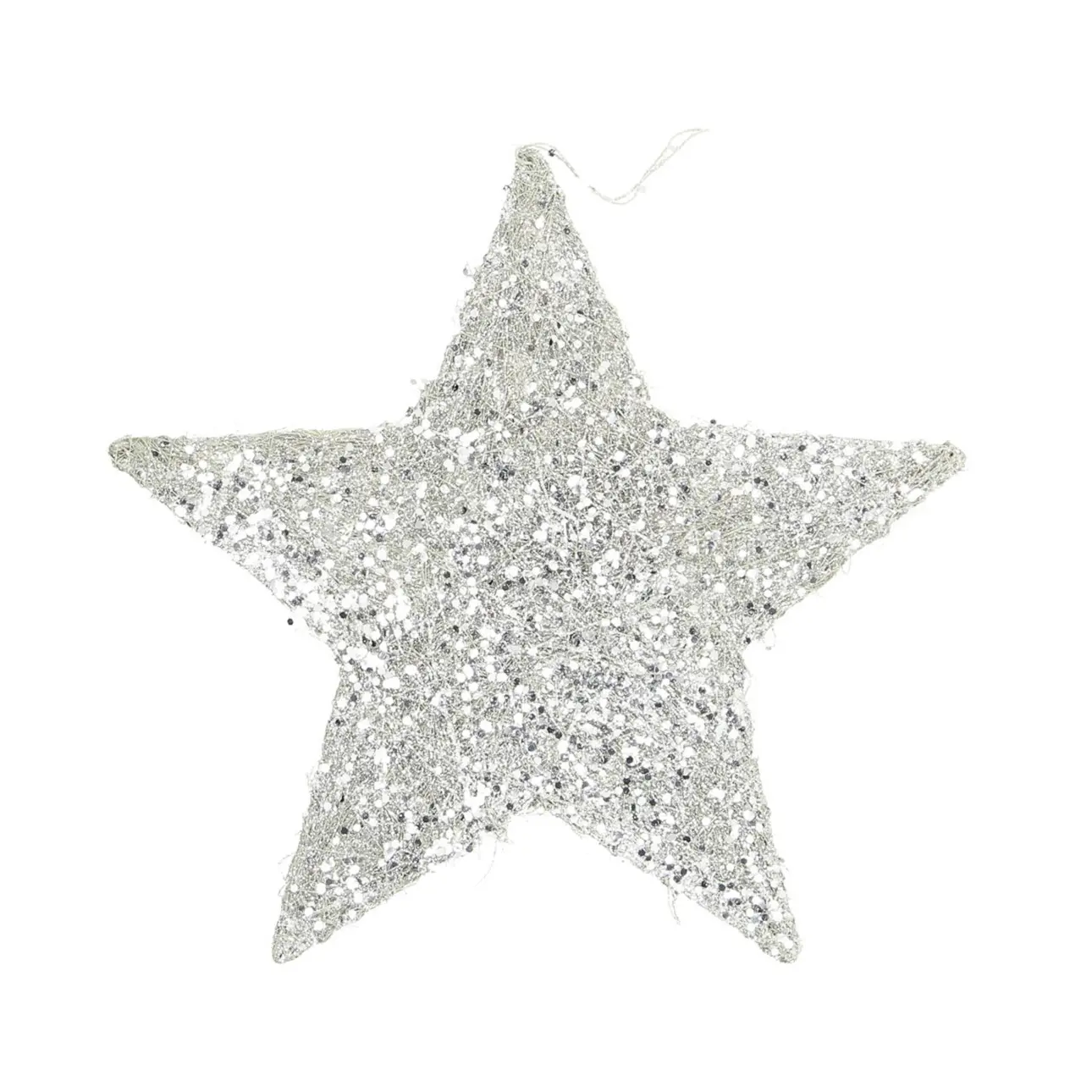 Dekoria Vánoční ozdoba Star Silver 25 cm, 25x25x0,5 cm