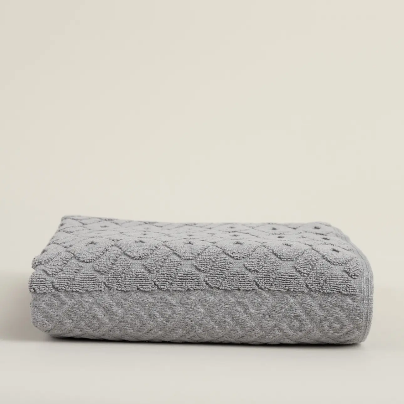 Dekoria Ručník Lattice 70x140 cm stone grey, 70 x 140 cm