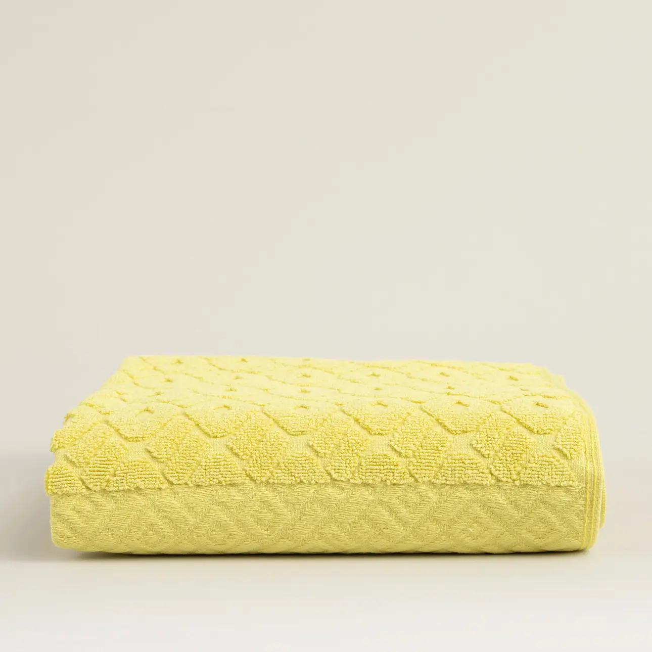 Dekoria Ručník Lattice 70x140 cm sunny yellow, 70 x 140 cm