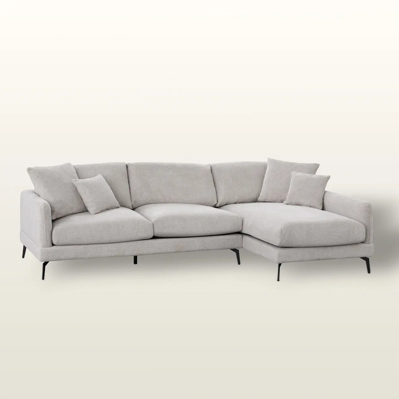 Dekoria Pohovka Odense grey, 290x95x90 cm