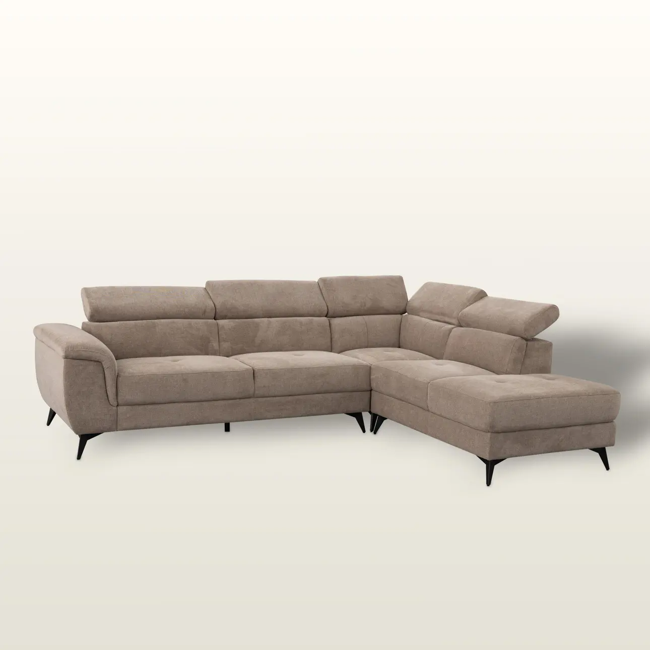 Dekoria Pohovka Randers beige, 290x95x90 cm