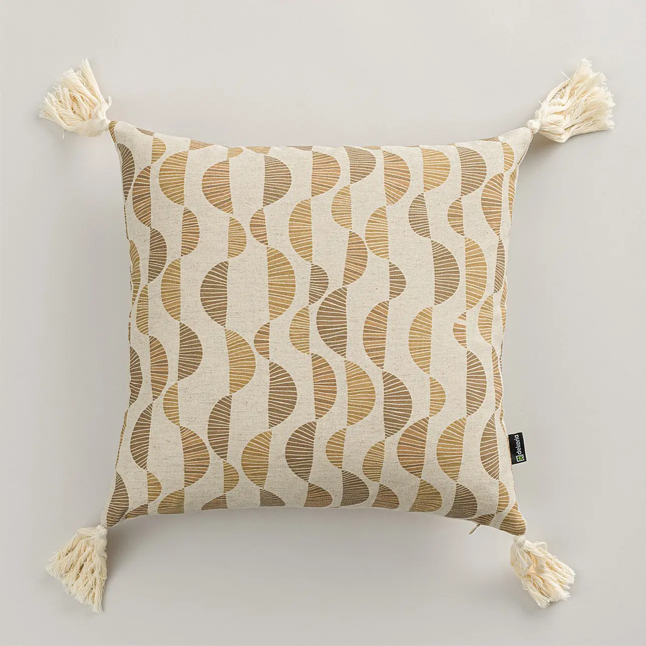 Dekoria Povlak na polštářek Retro Flow Tassel 45x45 cm, 45x45