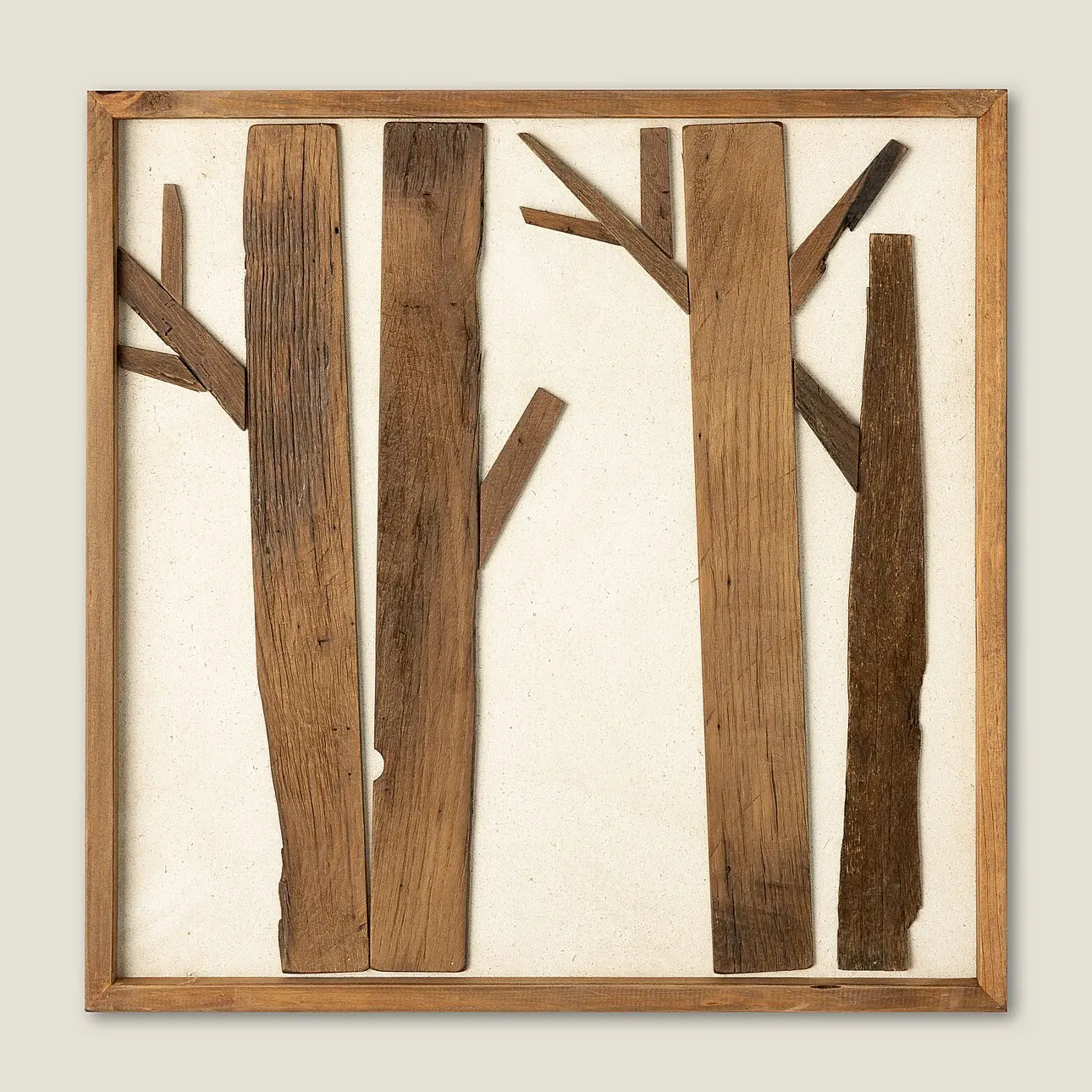 Dekoria Obraz Wooden Forest 62x62 cm, 62x4x62 cm