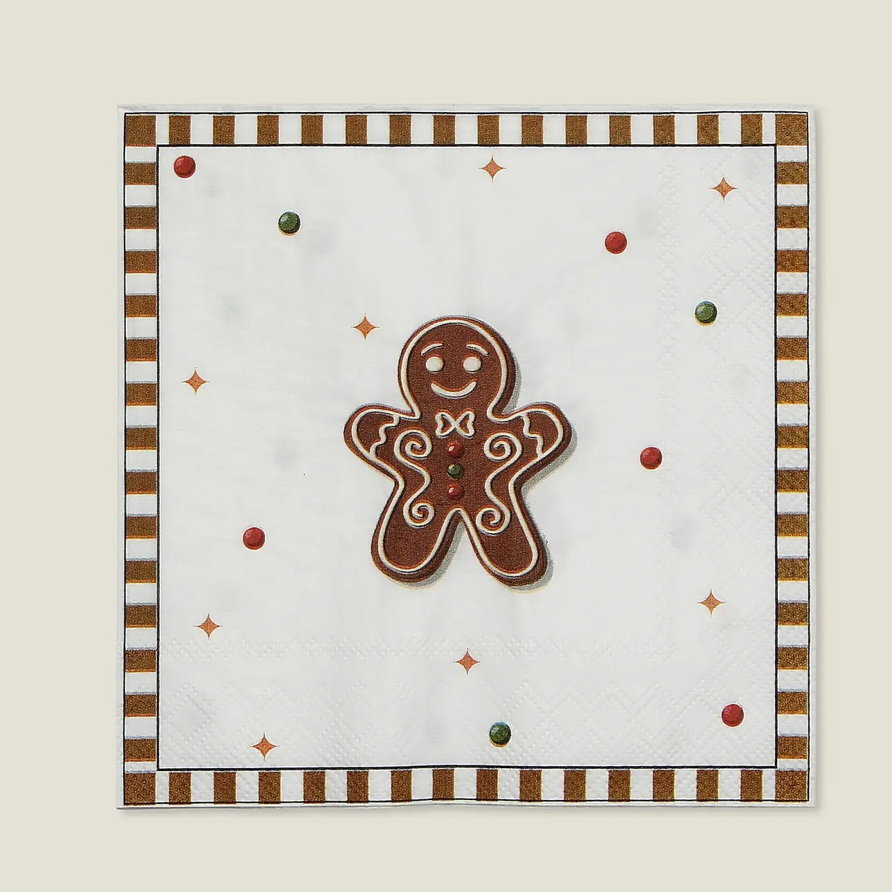 Dekoria Vánoční ubrousky Cookie I 20 szt., 16x16x3 cm