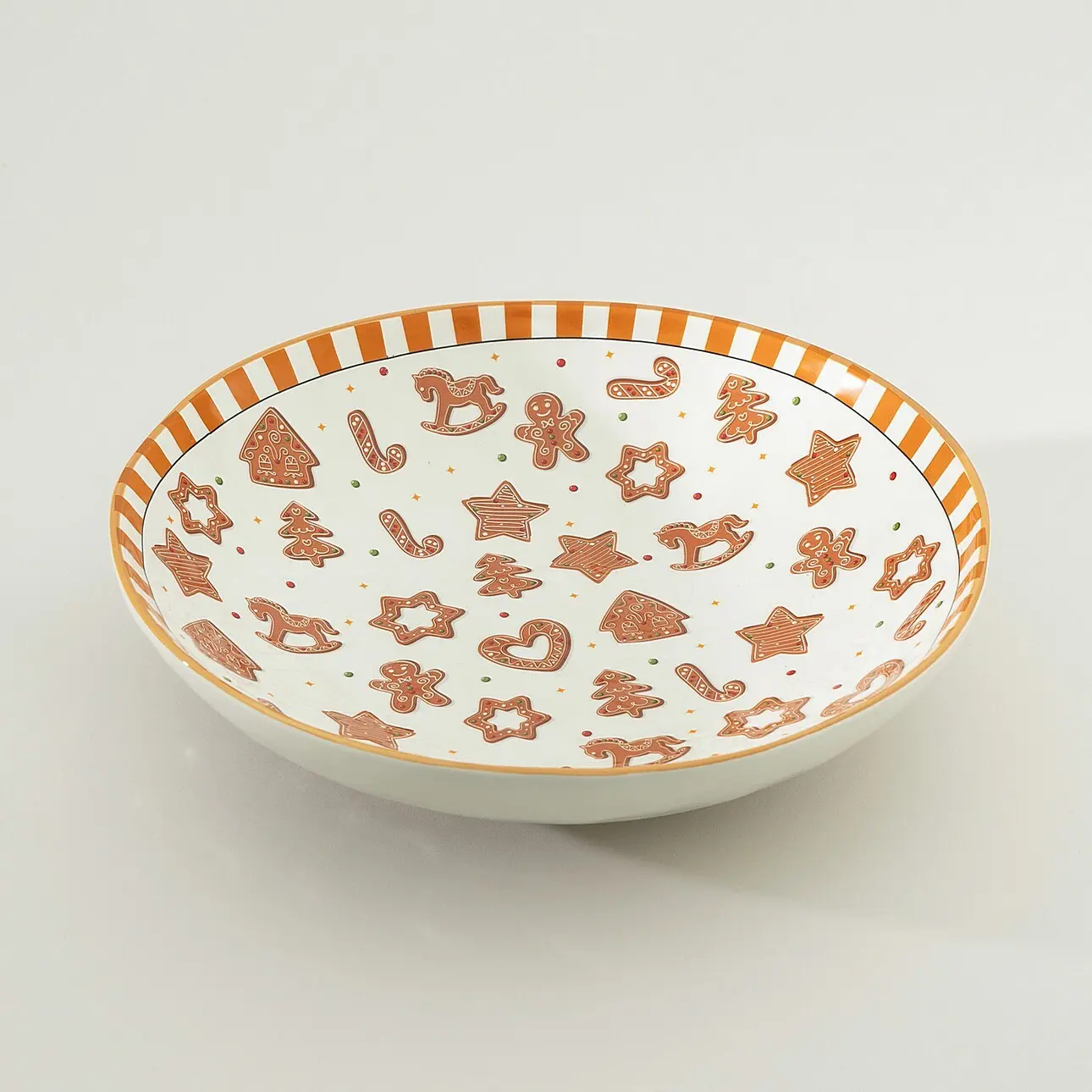 Dekoria Vánoční mísa Gingerdream 33x8 cm, 33x33x8 cm