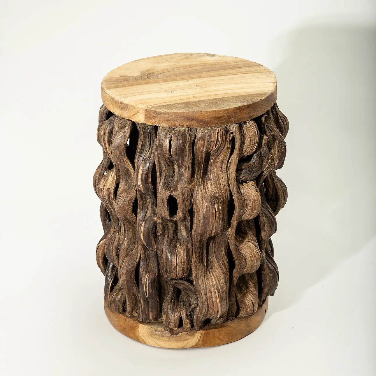 Dekoria Dřevěný stolek Root 35x35x46 cm, 35x35x46 cm