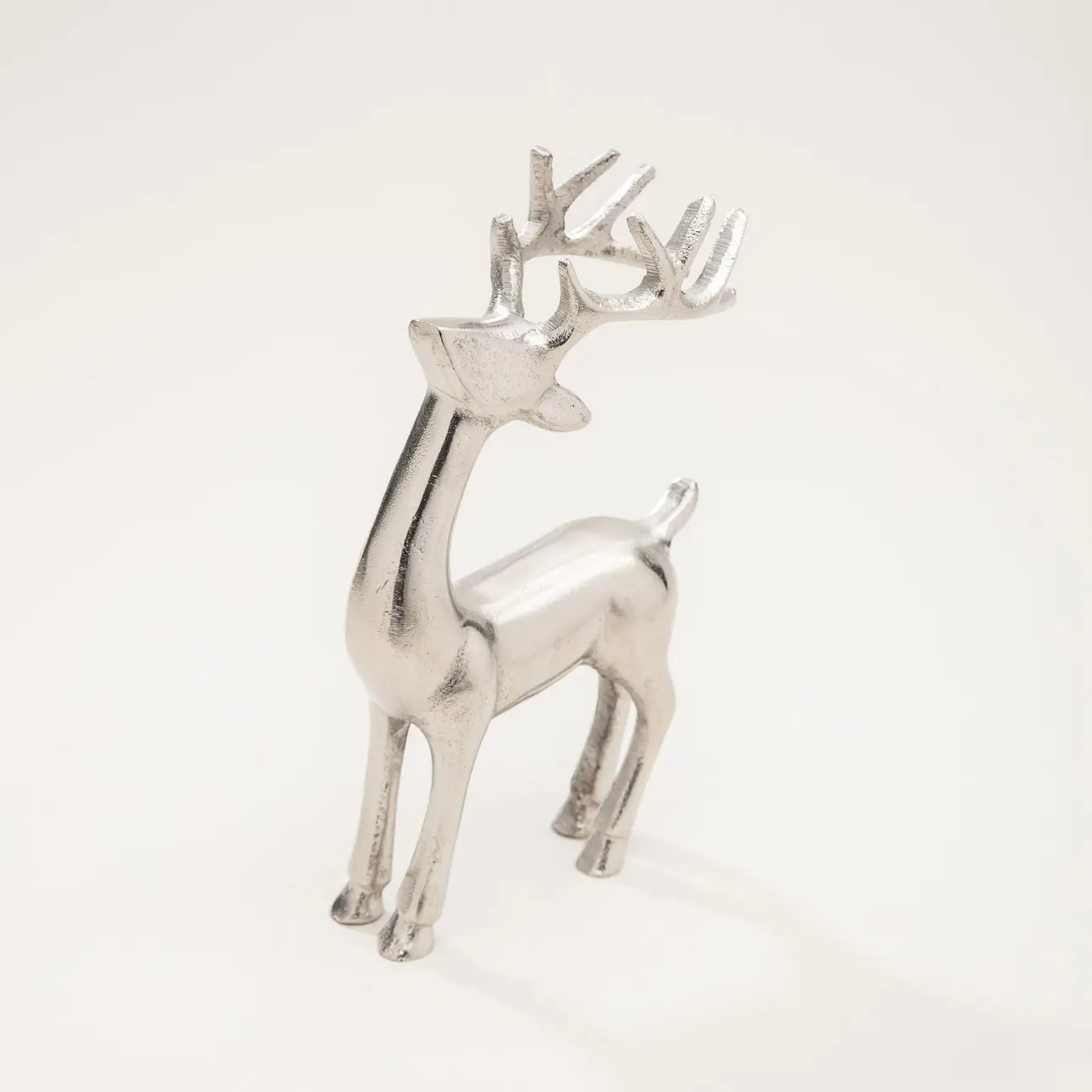 Dekoria Figurka Silver Deer II 13x5x23 cm, 13x5x23 cm