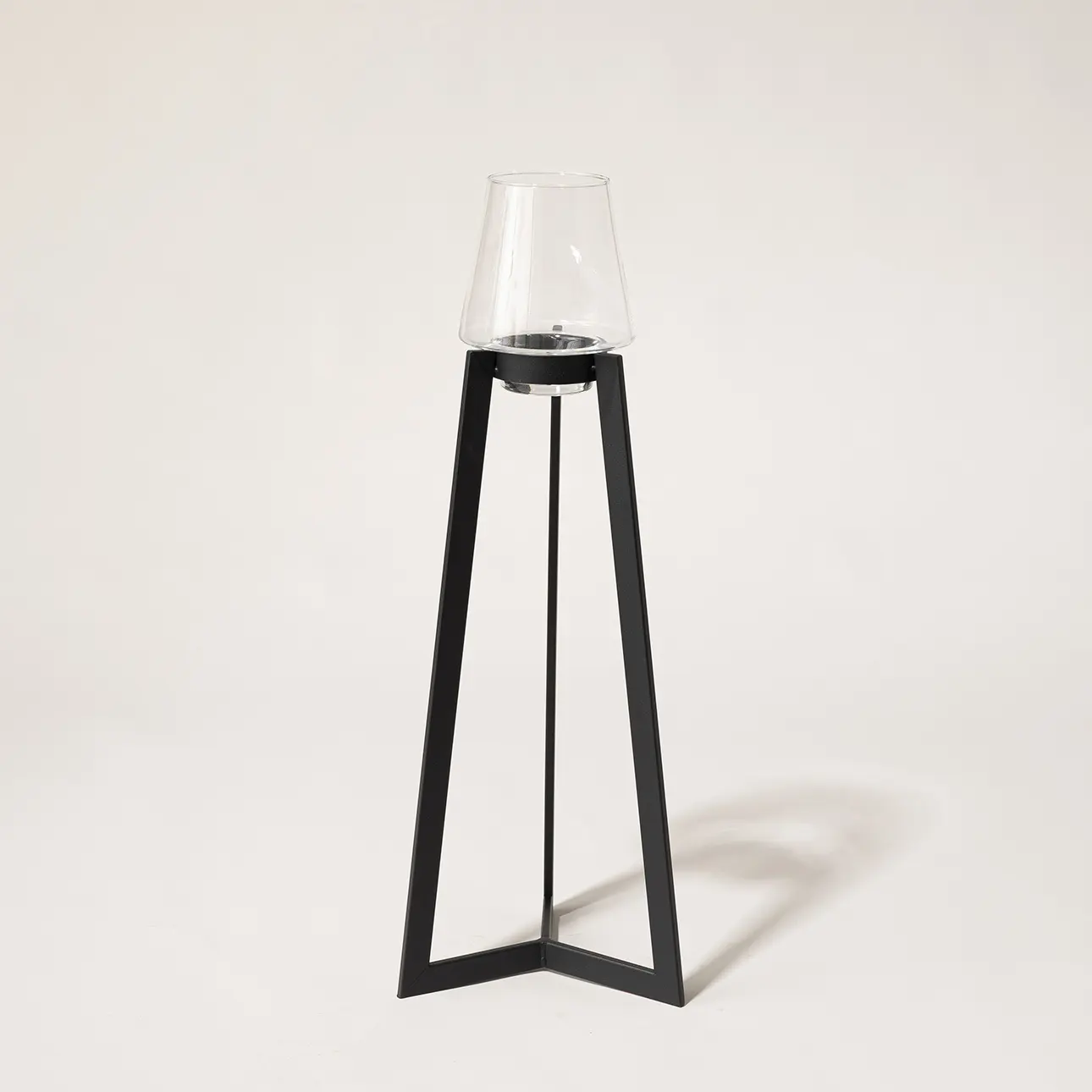 Dekoria Svícen Loft Glow mały 27x27x86 cm, 27x27x86 cm