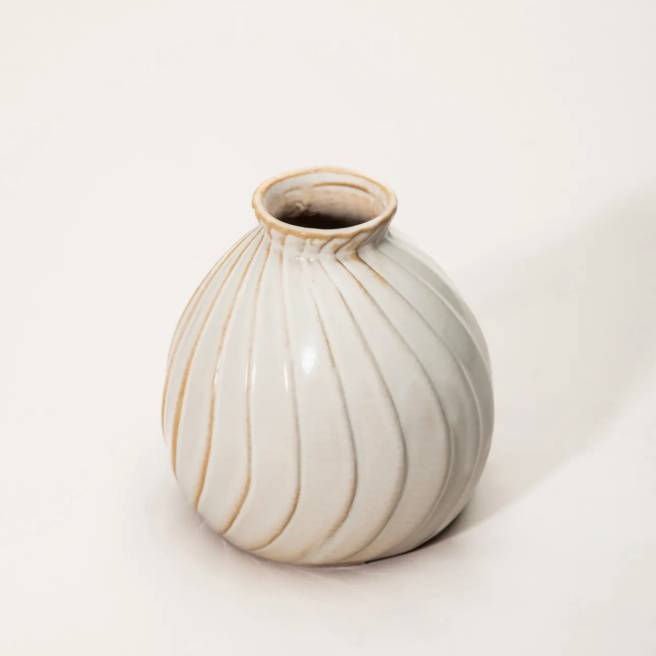 Dekoria Vase Sand Ripple 10x10x11 cm, 10x10x11 cm