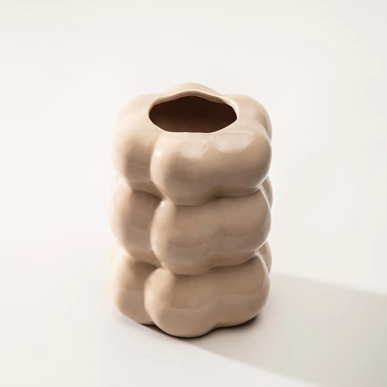 Dekoria Vase Sand Bubbles II 14x14x18 cm, 14x14x18 cm