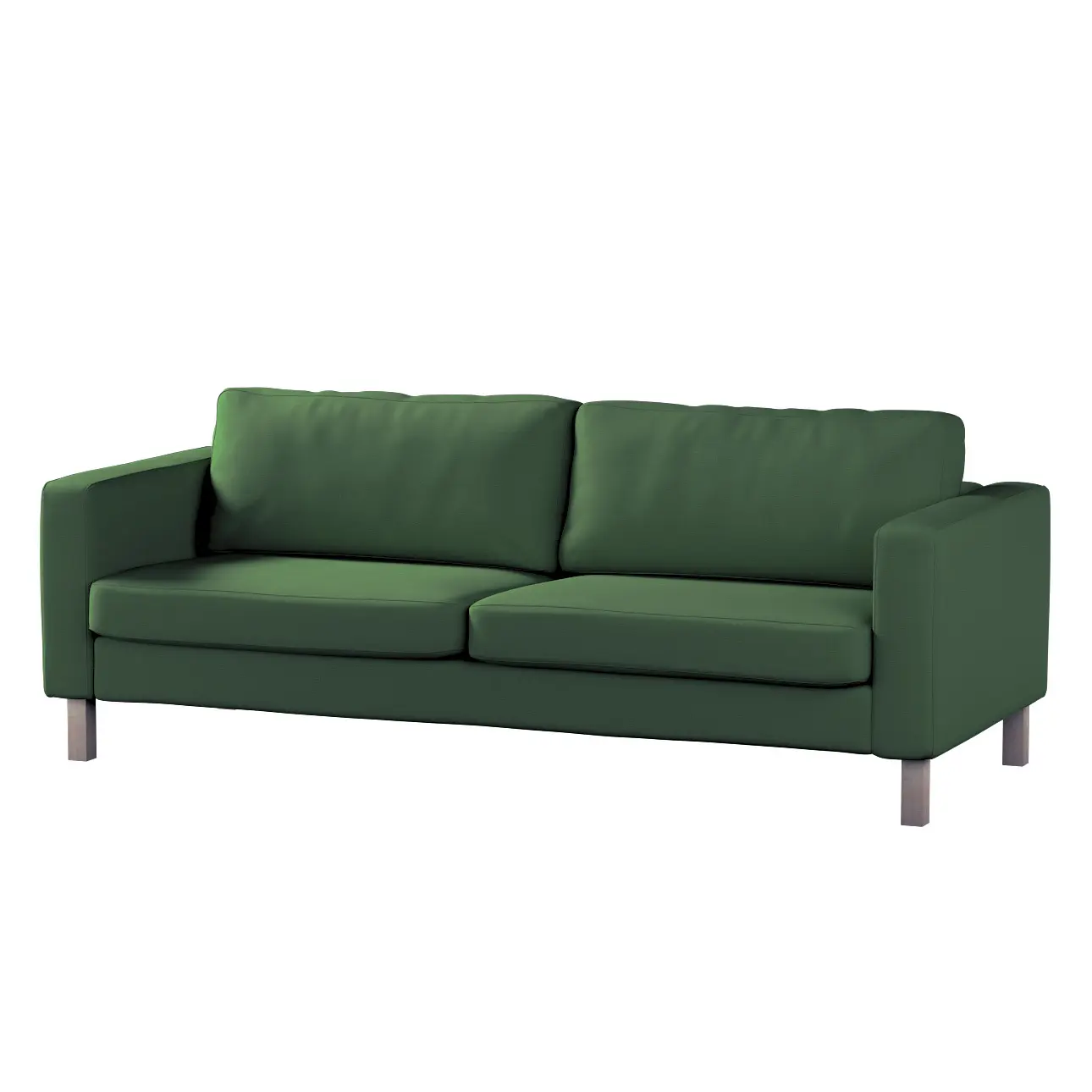 Dekoria Potah na pohovku IKEA Karlstad, 3-místná, rozkládací, Forest Green - zelená, Potah na Karlstad, 3-místná, rozkládací, Cotton Panama, 702-51