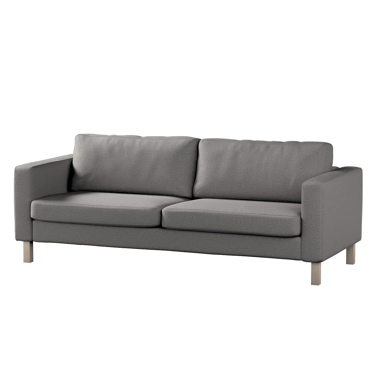 Dekoria Potah na pohovku IKEA Karlstad, 3-místná, rozkládací, šedá, Potah na Karlstad, 3-místná, rozkládací, Edinburgh, 115-81