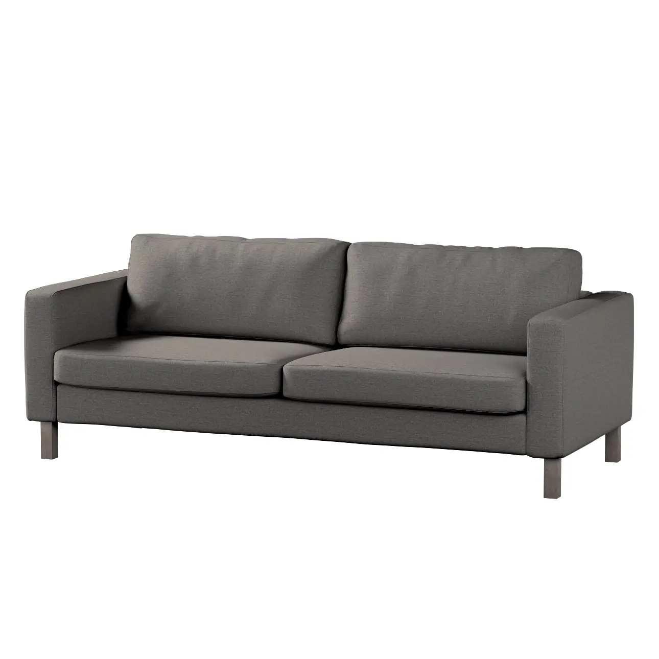 Dekoria Potah na pohovku IKEA Karlstad, 3-místná, rozkládací, antracitová , Potah na Karlstad, 3-místná, rozkládací, Edinburgh, 115-77