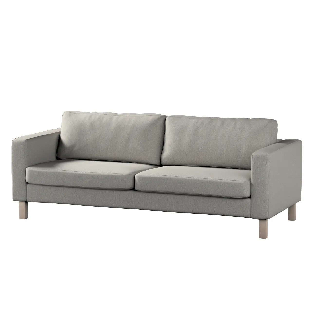 Dekoria Potah na pohovku IKEA Karlstad, 3-místná, rozkládací, chenille grise, Potah na Karlstad, 3-místná, rozkládací, Madrid, 161-57