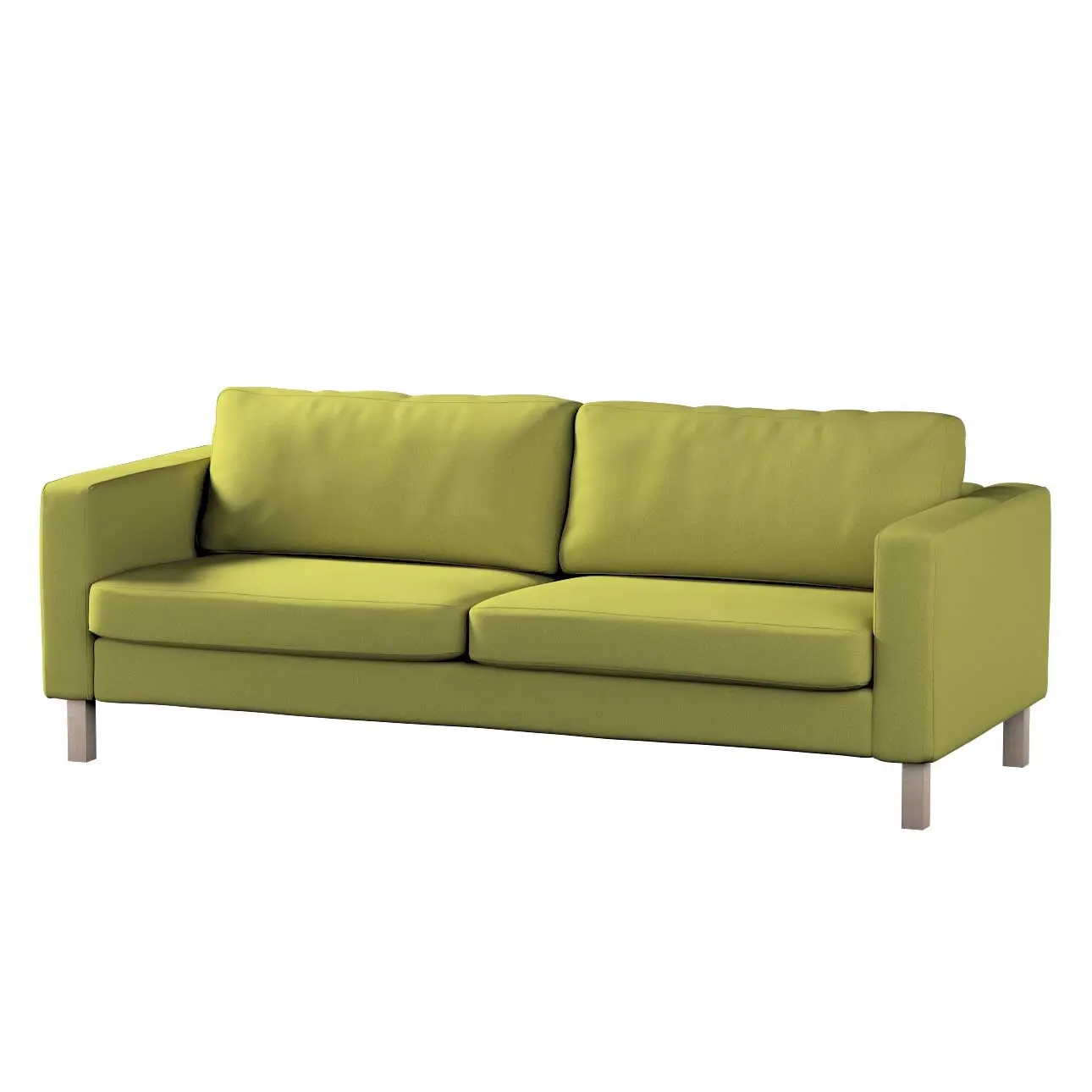 Dekoria Potah na pohovku IKEA Karlstad, 3-místná, rozkládací, zelená, Potah na Karlstad, 3-místná, rozkládací, Living Velvet, 704-78
