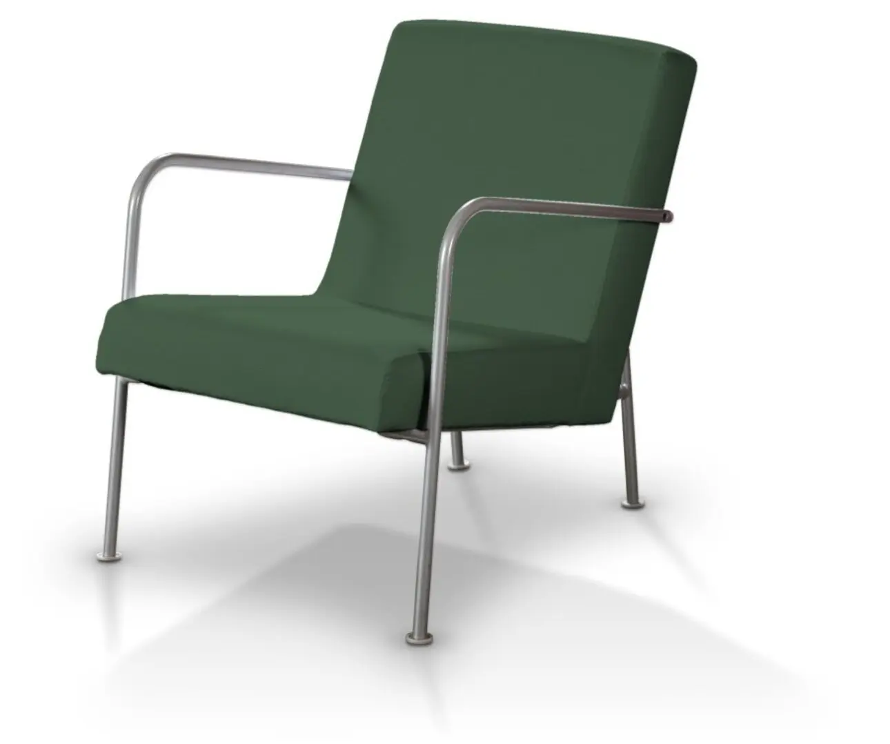Dekoria Potah na křeslo Ikea PS, Forest Green - zelená, fotel Ikea PS, Cotton Panama, 702-51