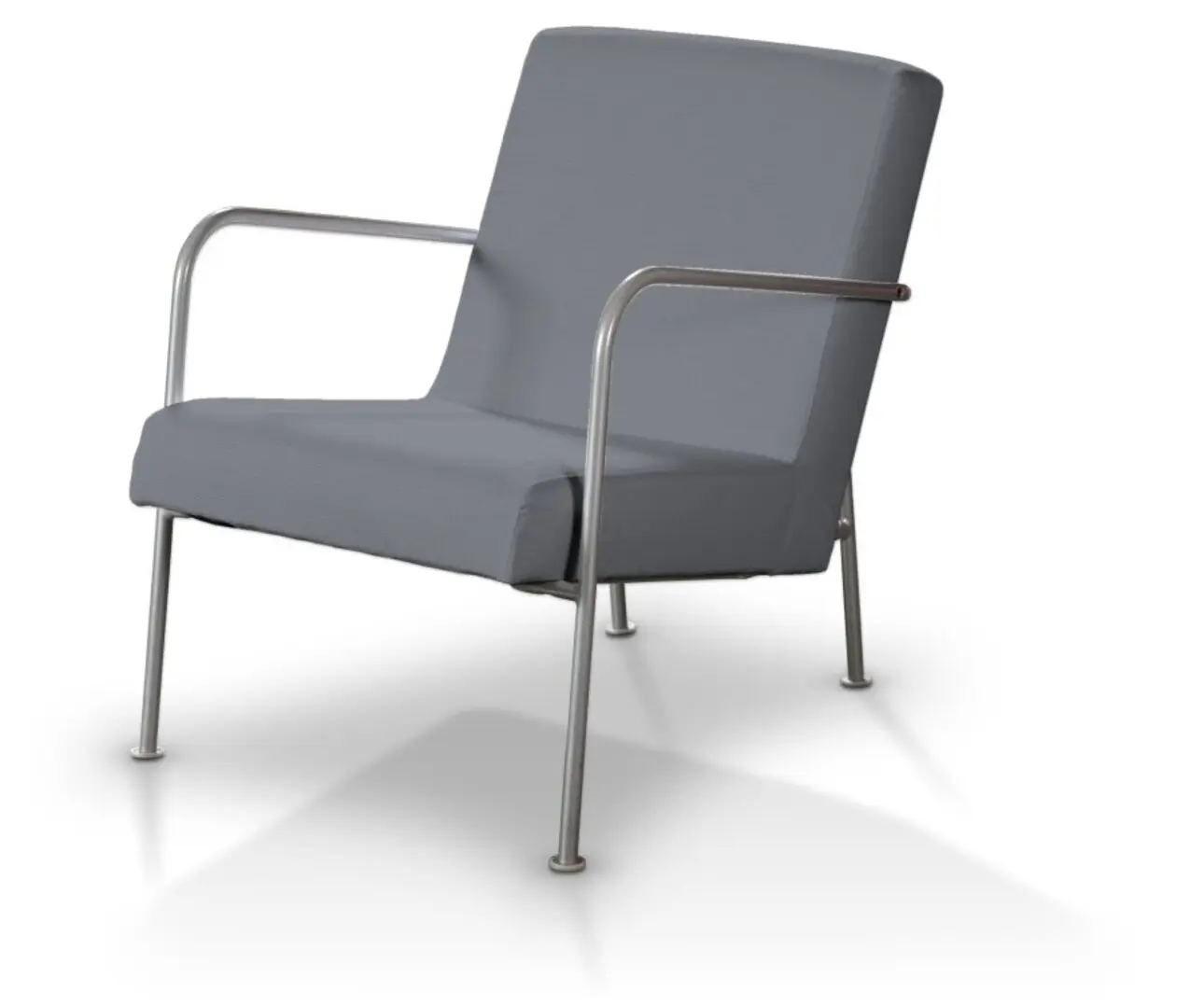 Dekoria Potah na křeslo Ikea PS, šedá, fotel Ikea PS, Cotton Panama, 702-46