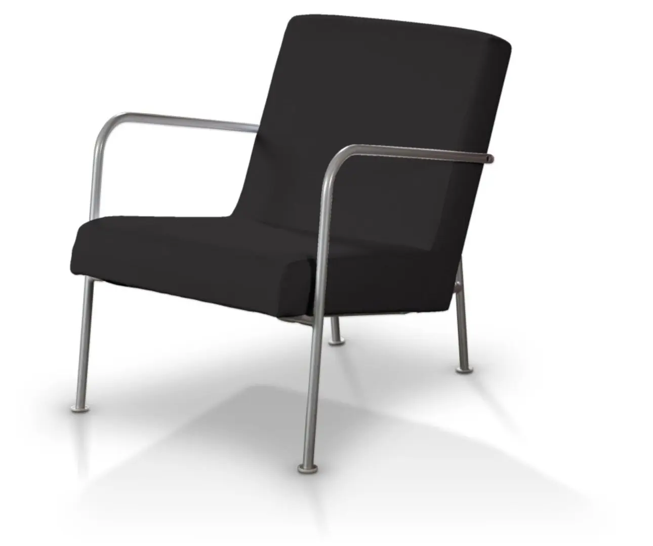 Dekoria Potah na křeslo Ikea PS, grafitová, fotel Ikea PS, Cotton Panama, 702-08