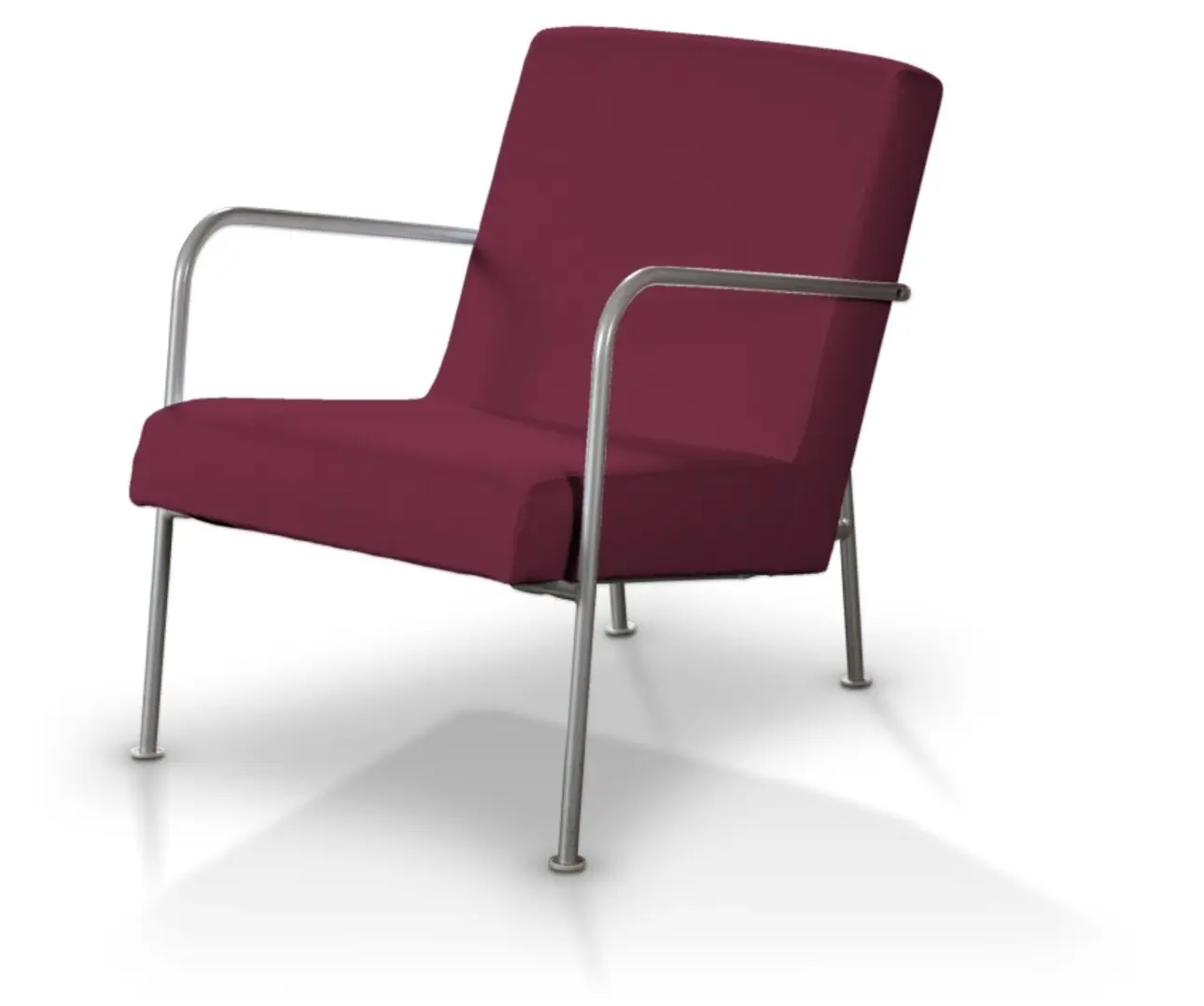 Dekoria Potah na křeslo Ikea PS, švestková, fotel Ikea PS, Cotton Panama, 702-32